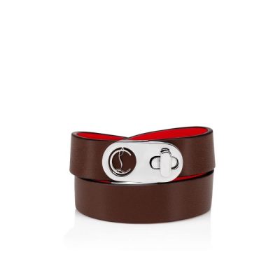 Pulsera Elisa Bracelet Double Christian Louboutin Mujer - Marrom/Plateados - 3200213W073
